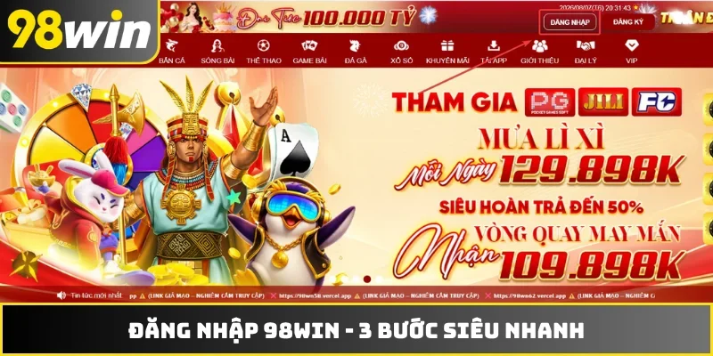 Đăng nhập 98WIN